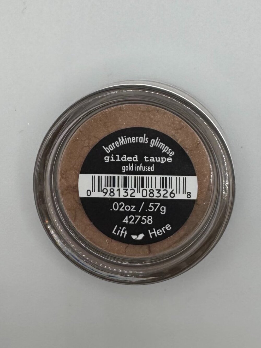 bareMinerals Eyeshadow Eyecolor GILDED TAUPE Gold Infused 0.57 g